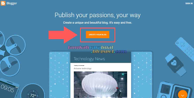 Bagaimana Cara Membuat Blog Baru dan Gratis Di Blogger Terbaru