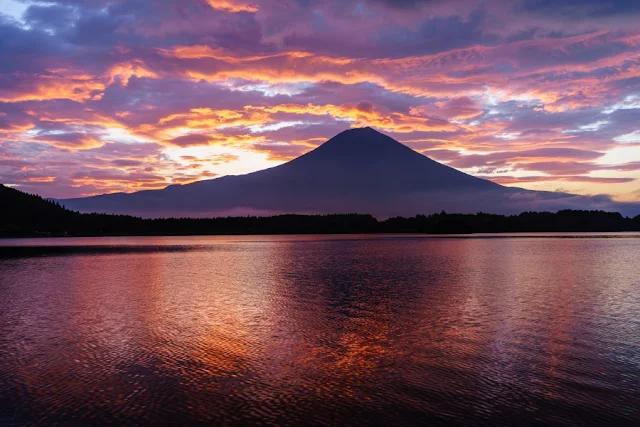 朝焼けと富士山～田貫湖