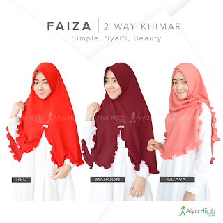 Khimar Terbaru - Faiza 2 WAY KHIMAR - Fashion Hijab