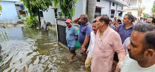 MLA Rishikesh visit flood effected area
