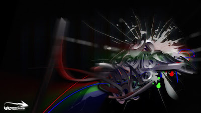 Cool Galaxy 3D Graffiti Wallpaper 