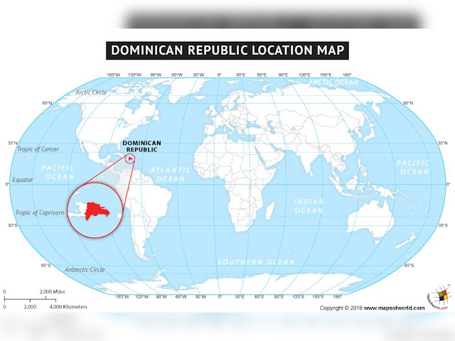 Dominican Republic On World Map