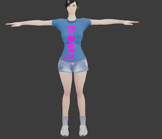 sexy cute girl lady  human character free 3d download blender blend with ik rig