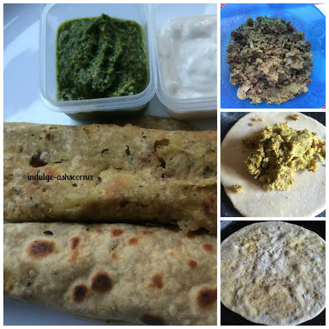 Shammi Kebab Parathe-- Kale Chane Ke Parathe