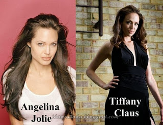 Tiffany Claus Memiliki Wajah Seiras Angelina Jolie