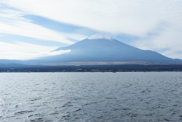 山中湖長池親水公園からの景色