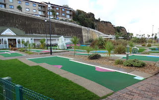 Crazy Golf course at Shanklin Seafront on the Isle of Wight