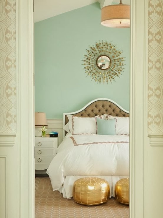  Mint & Gold Bedroom