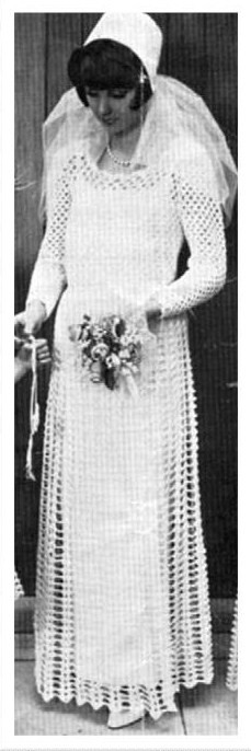 Vintage Wedding Dress Crochet Pattern This stunning wedding dress will make 