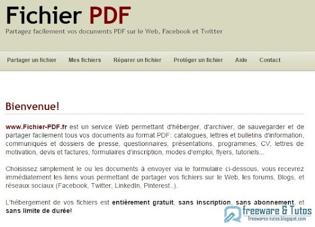 Fichier-PDF.fr : une application en ligne pour sauvegarder et partager facilement vos fichiers PDF