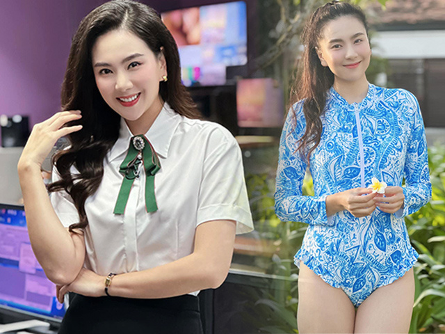 MC Mai Ngọc VTV sở hữu vóc dáng gợi cảm mặc bikili tắm biển