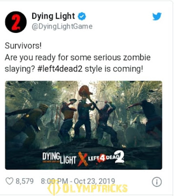Surprise of high caliber .. Cooperation between "Dying Light" and "Left 4 Dead 2"!