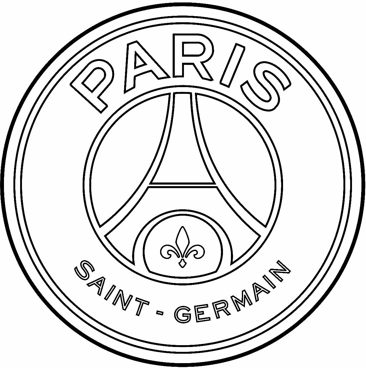 Desperte o seu amor pelo futebol com o Escudo do PSG para colorir