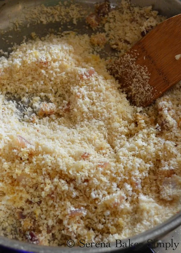 Panko Garlic Herb Baked Shrimp topping recipe from Serena Bakes Simply From Scratch.