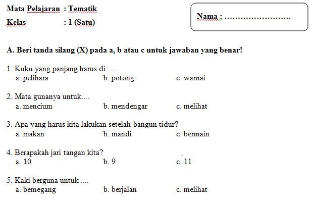 soal Pelajaran sekolah tumpuan soal matematika kelas  Soal Uts Bahasa Indonesia Kelas 4 Sd Semester 2 Ktsp gourmetpriority