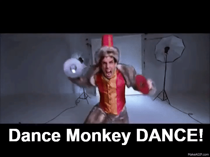 Derek Zoolander dance monkey dance animated gif