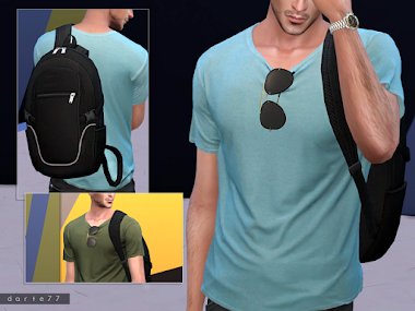 Short Sleeve Tee (Glasses and Backpack)