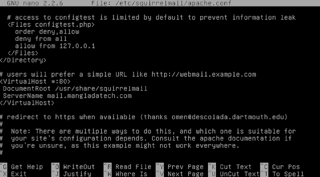 squirrelmail konfigurasi