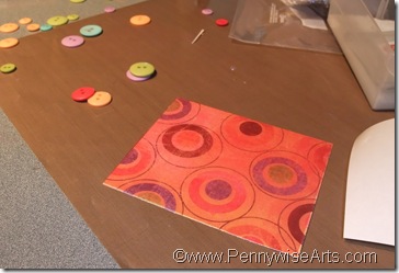 5. Cut O'So to fit patterned cardstock