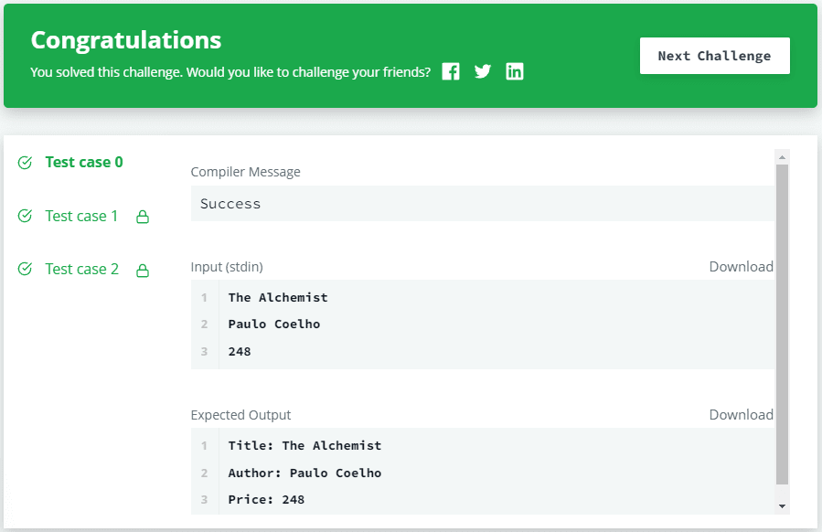 Abstract Classes Hackerrank Solution Output