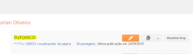 Selecionar blog para fazer backup