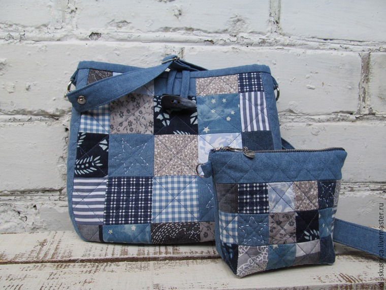 Simple Pretty Boro Style Bag Sew Tutorial.
