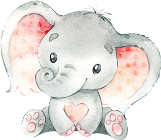 Images of Baby Elephants in Red: Free Download Images with Transparent Background.