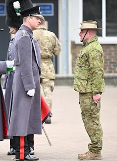 Prince and Princess of Wales visited Welsh Guards on St. David's Day