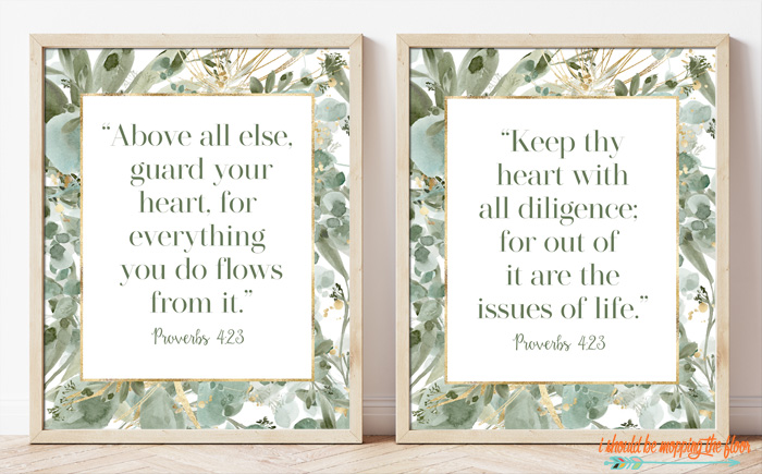 Free Proverbs 4:23 Printable