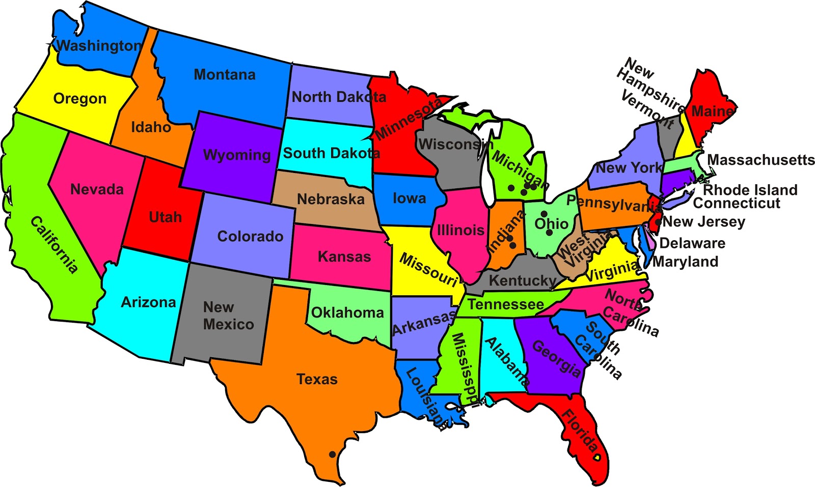 United States Map With States