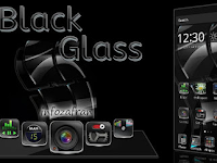 Tema Elegan Black Glassy Window Apk Launcher Theme