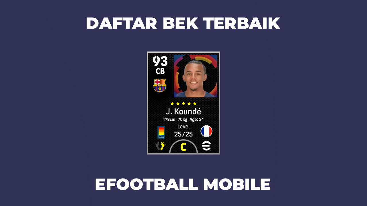 daftar bek terbaik eFootball