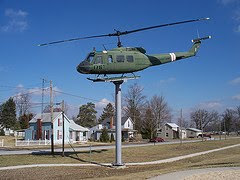 helicopter on pole