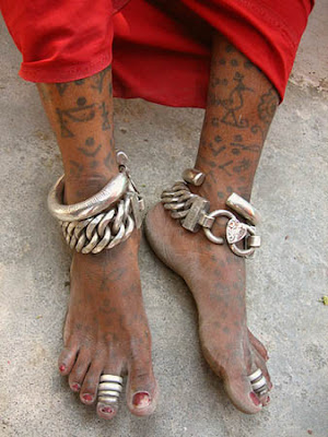 indian tattoos. Indian Kutch Tribal Tattoos