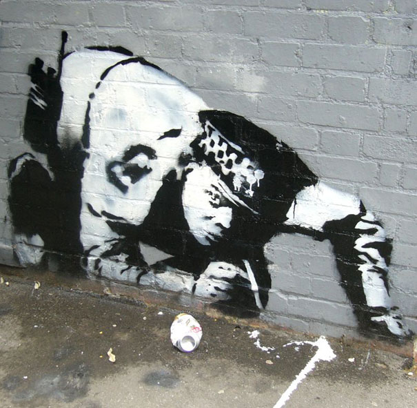 banksy graffiti. Banksy Graffiti Street Art