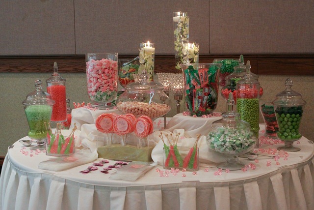 candy bar wedding