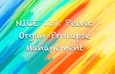 nice guideline urinary incontinence and pelvic organ prolapse RCOG guideline 