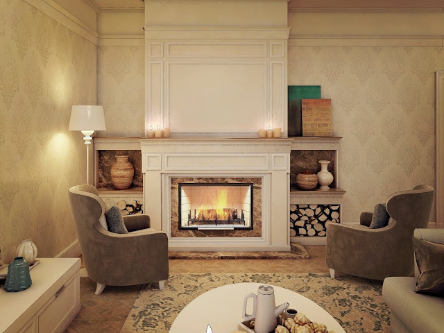 living room decor ideas with fireplace