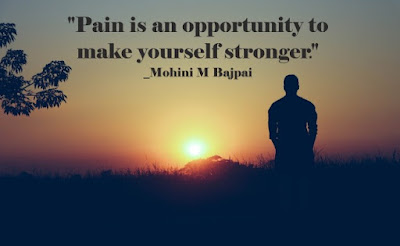 Pain quotes on evening image