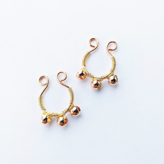 18k Gold Piercing Jewelry.