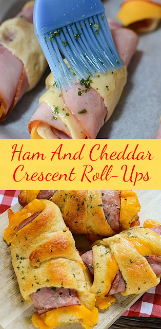 Ham And Cheddar Crescent Roll-Ups