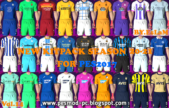 PES 2017 New Kitpack Update Season 2020/21 V.14 By EsLaM