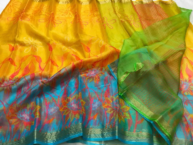 Organza Silk  Sarees 