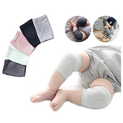 Hetarmi EnterpriseStretchable Elastic Cotton Baby Knee Pads for Crawling 