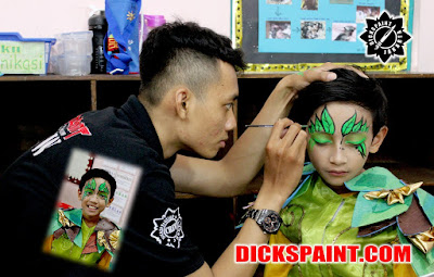 face painting leaf kids jakarta