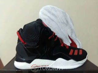 Adidas D Rose 7 Core Black Sepatu Basket Premium, harga adidas d rose 7 hitam, jual aadidas d rose 7 black, adidas rose 7 basket, 