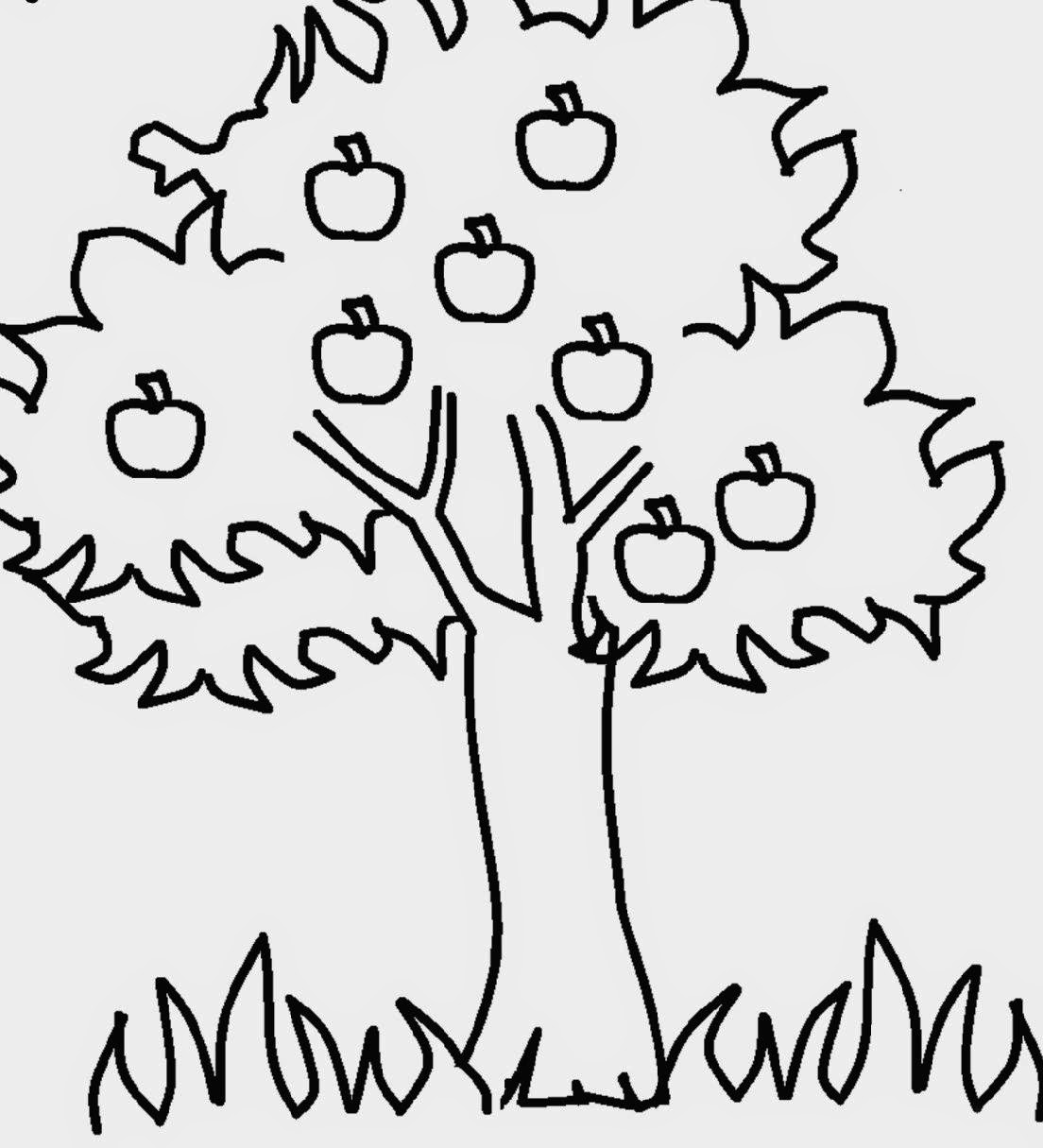 Gambar Kartun Mewarnai Pohon Bestkartun