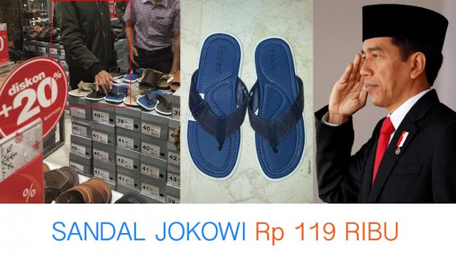Harga Sandal Fladeo Biru Jokowi Terbaru, Merek Sandal Biru Joko Widodo, Cara Membeli Sandal Fladeo Jokowi Ori.