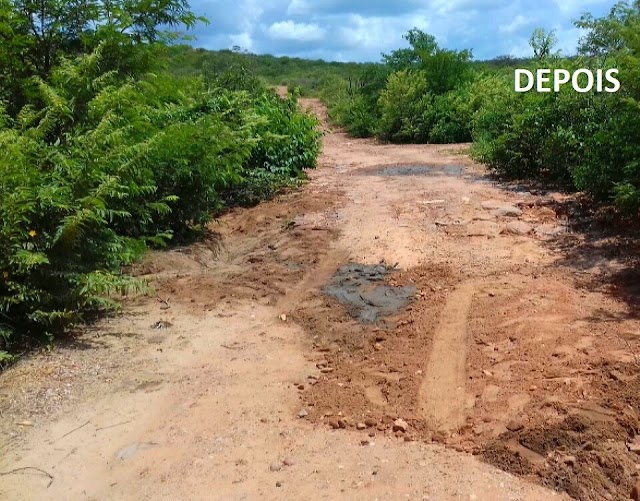 Prefeito Robério de Gentio do Ouro faz recuperação de pontos críticos de estrada que liga a Mirorós