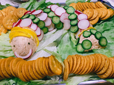 smoked salmon dip in a fish shaped mold